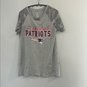 New England Patriots Gray Camouflage T-Shirt